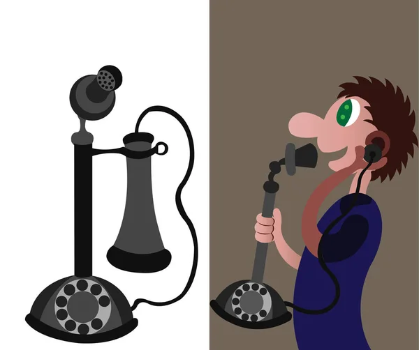 Historia del teléfono 1 Ilustraciones De Stock Sin Royalties Gratis