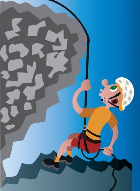 Dağlarda Abseiling
