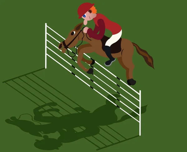 Jockey faire un spectacle — Image vectorielle