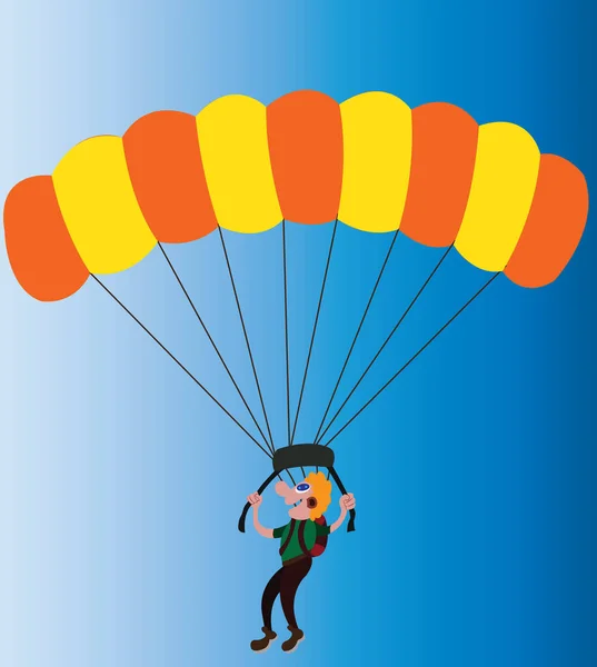 Paragliding pro zábavu — Stockový vektor