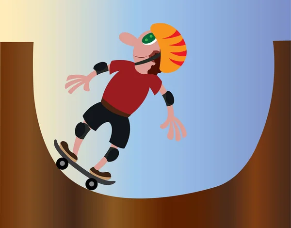 Skateboarding v parku — Stockový vektor