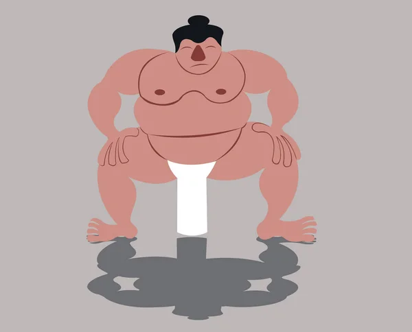 Un lutteur Sumo — Image vectorielle