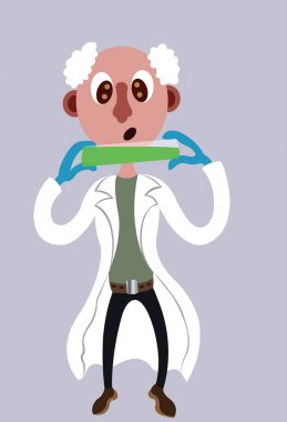 Scientist with Sample clipart