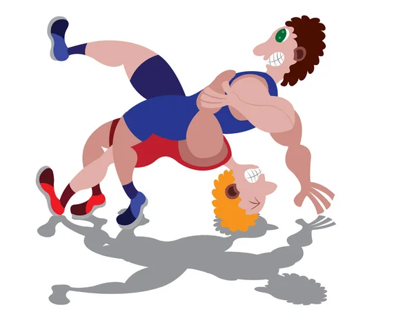 Match de lutte professionnelle — Image vectorielle