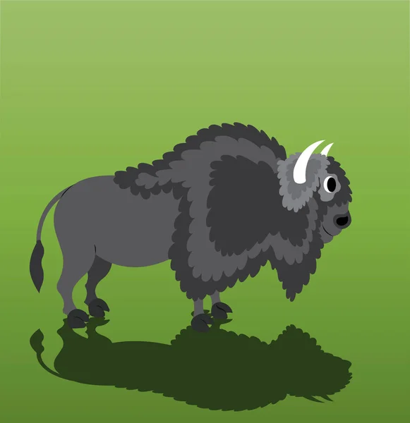 Bison Est Célèbre Buffalo Américain — Image vectorielle