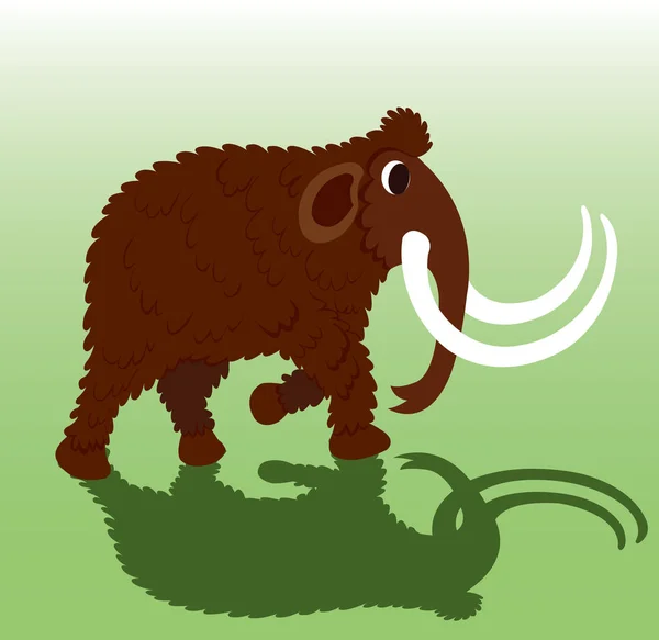 Woolly Mammoth Last Ice Age — Stock Vector