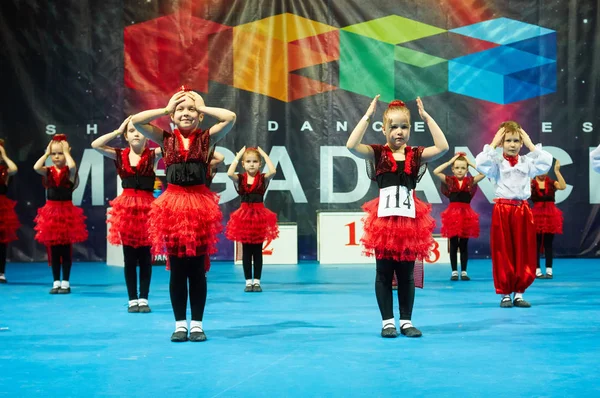 Children dance at International "MegaDance" competotion — Stock Photo, Image