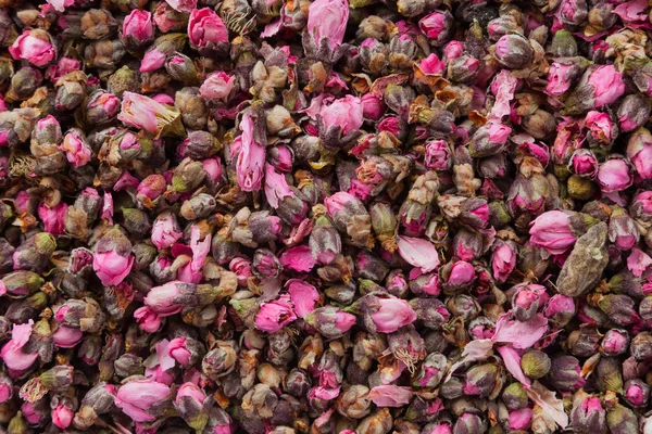 Çay çiçek doku. Şeftali çiçeği çay. Organik Kuru çiçek çay yaprakları.