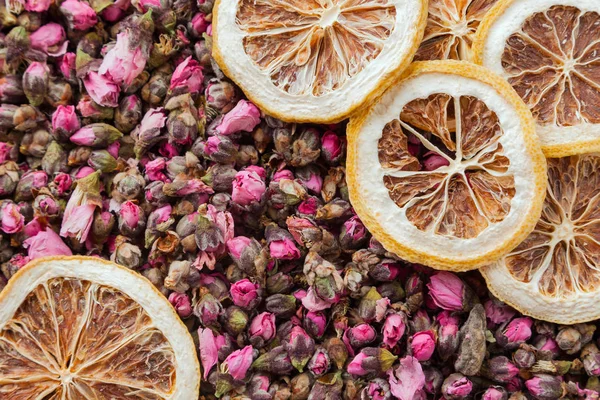 Çay çiçek doku. Şeftali çiçeği çay. Organik Kuru çiçek çay yaprakları.