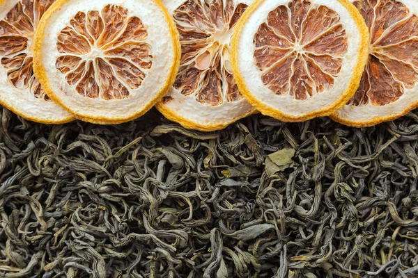 Çay otlar doku. Yeşil çay arka plan. Organik kurutulmuş yeşil çay yaprakları.