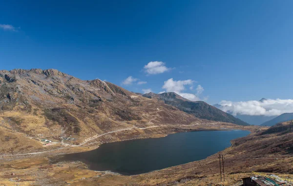 湖，自然，景观，甘托克，印度 — 图库照片