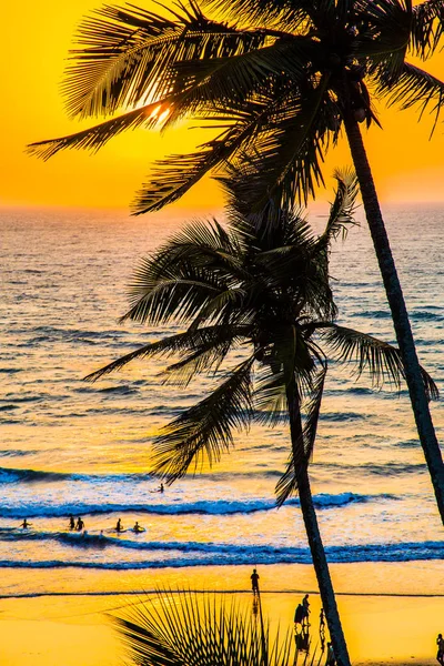 Pôr-do-sol indiano no Oceano Pacífico — Fotografia de Stock