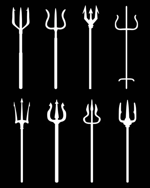 Conjunto de tridente — Archivo Imágenes Vectoriales