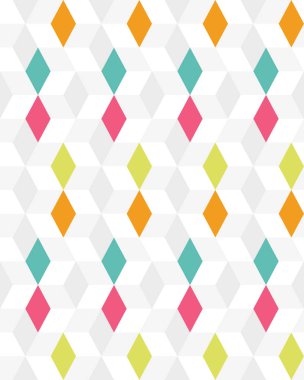 Rhombus mozaik soyut