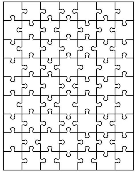 Duży biały puzzle — Wektor stockowy