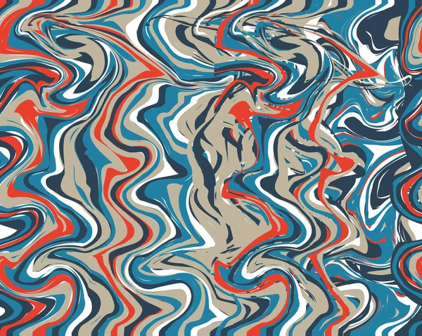 シームレス抽象的な大理石のパターン 手描きベクトル背景 流行の織物 — ストックベクタ
