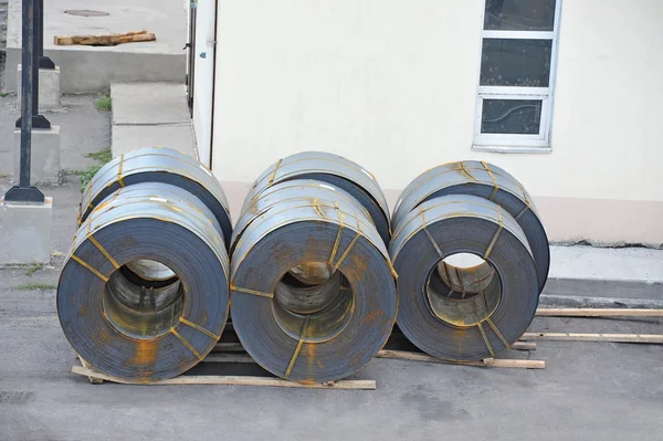 Steel metal-roll — Stock Photo, Image