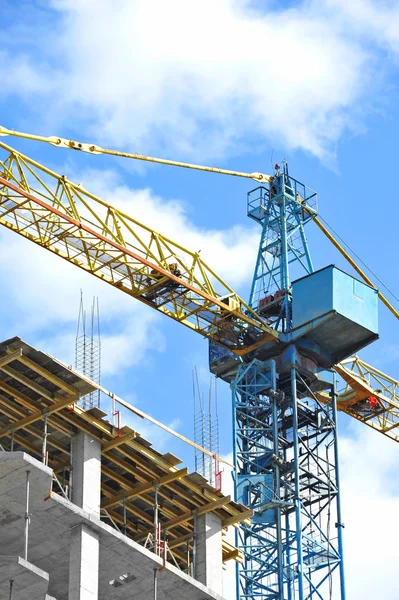Situs konstruksi Crane dan Highrise — Stok Foto