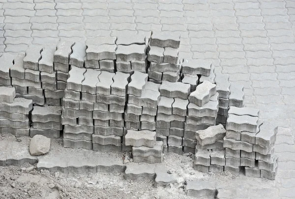 Pavimentação pilha de pedra — Fotografia de Stock