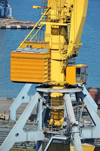 Port cargo crane Stock Image