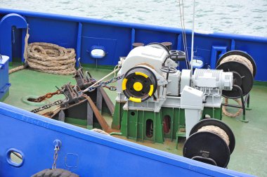 Çapa ırgat zinciri ile