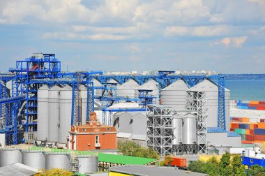 Bağlantı noktası Tahıl kurutucular ve konteyner