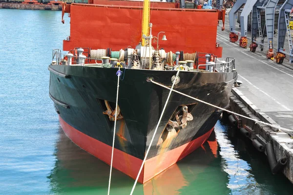Bulk carrier fartyget båge — Stockfoto