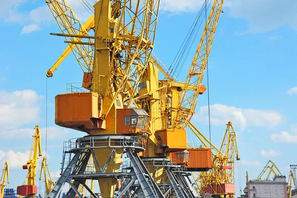 Port cargo crane — Stock Photo, Image