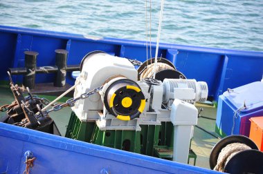 Çapa ırgat zinciri ile