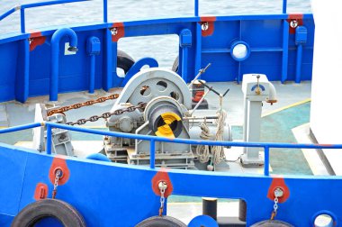 Çapa ırgat zinciri ile