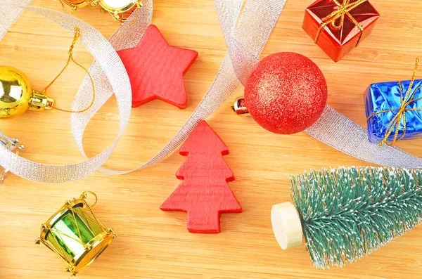 Christmas tree and decor — Stock Photo, Image