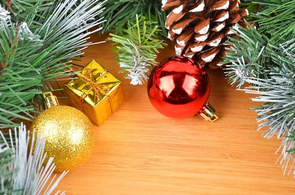 Christmas tree and decor — Stock Photo, Image