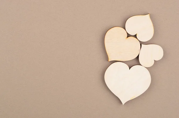 Heart on cardboard background — Stock Photo, Image