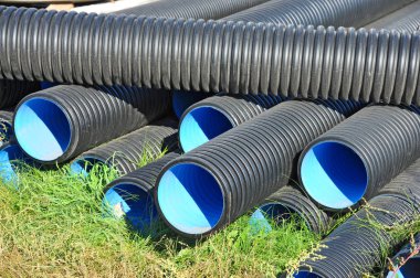 yığılmış pvc boru