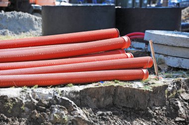 yığılmış pvc boru