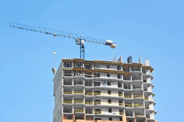 Vinç ve highrise şantiye