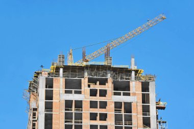 Vinç ve highrise şantiye