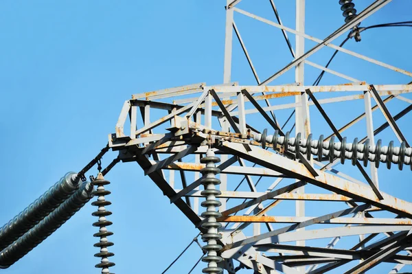 AC-Umspannwerk Hochspannung — Stockfoto