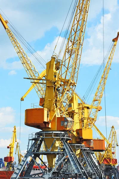 Grue à cargaison portuaire — Photo