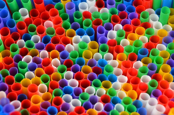 Pajitas coloridas para beber — Foto de Stock