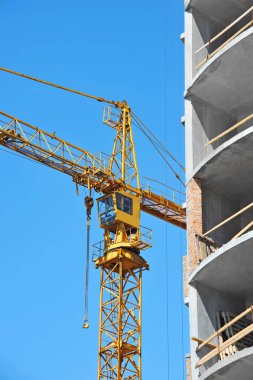 Vinç ve highrise şantiye