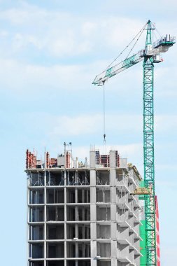 Vinç ve highrise şantiye