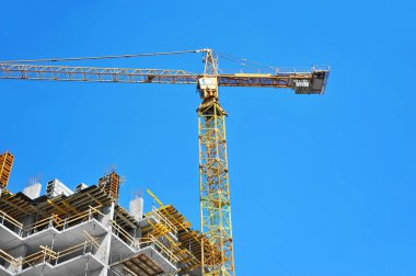 Vinç ve highrise şantiye