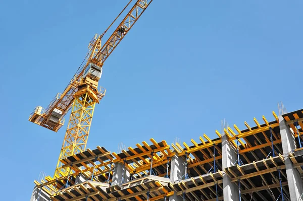 Situs konstruksi Crane dan Highrise — Stok Foto