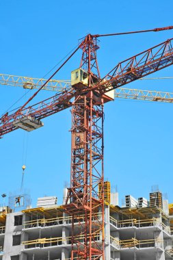 Vinç ve highrise şantiye