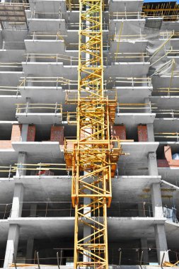 Vinç ve highrise şantiye