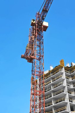 Vinç ve highrise şantiye