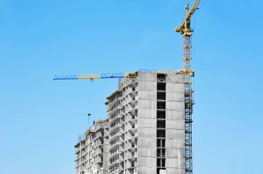 Vinç ve highrise şantiye