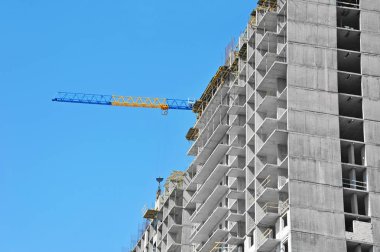 Vinç ve highrise şantiye