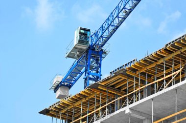 Vinç ve highrise şantiye